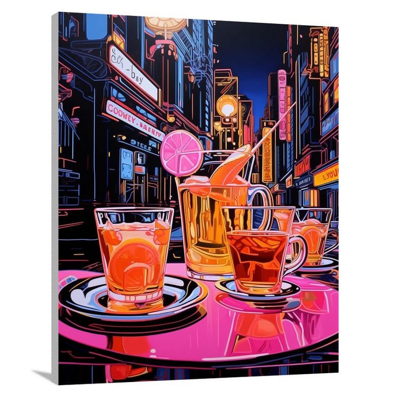 Tea Bar Buzz - Canvas Print