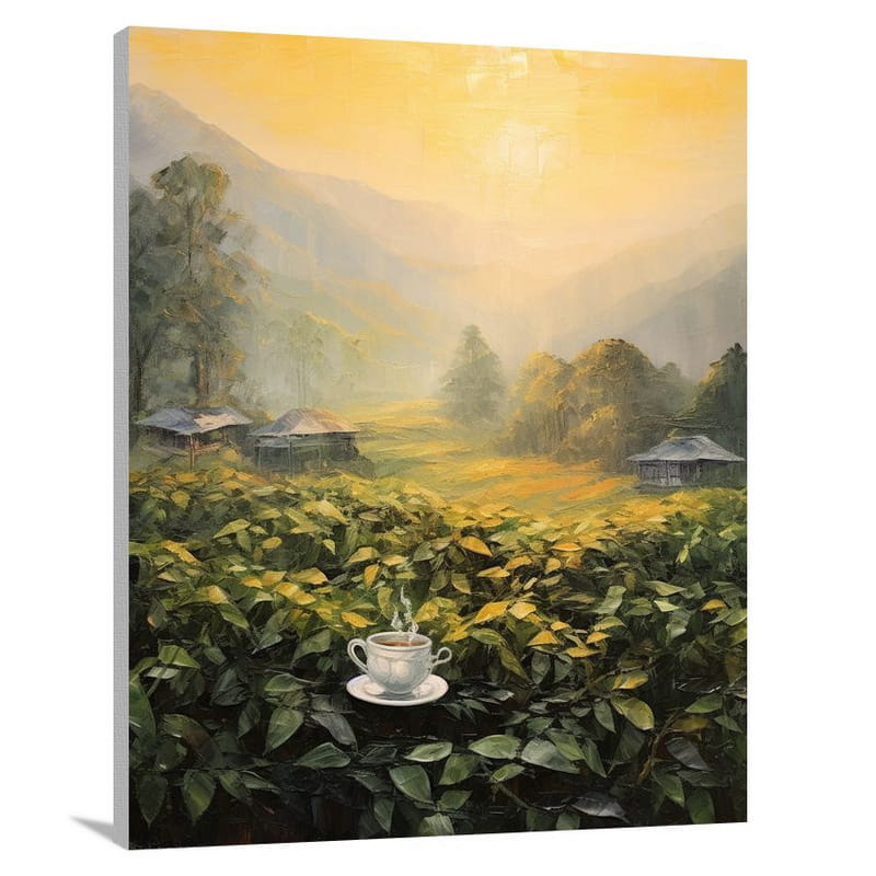 Tea's Serene Brew - Canvas Print