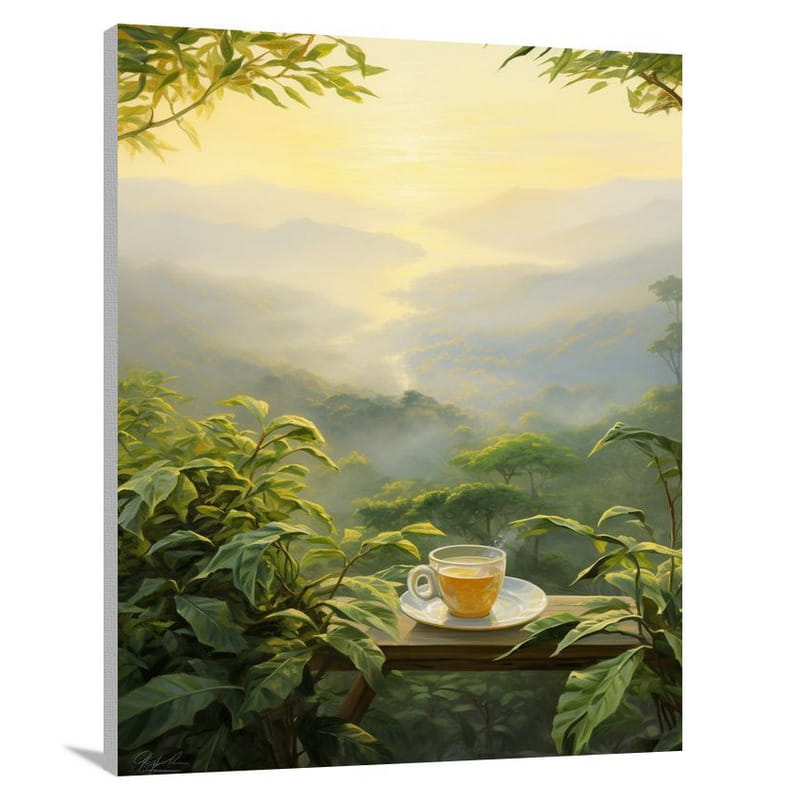 Tea Time Serenity - Canvas Print