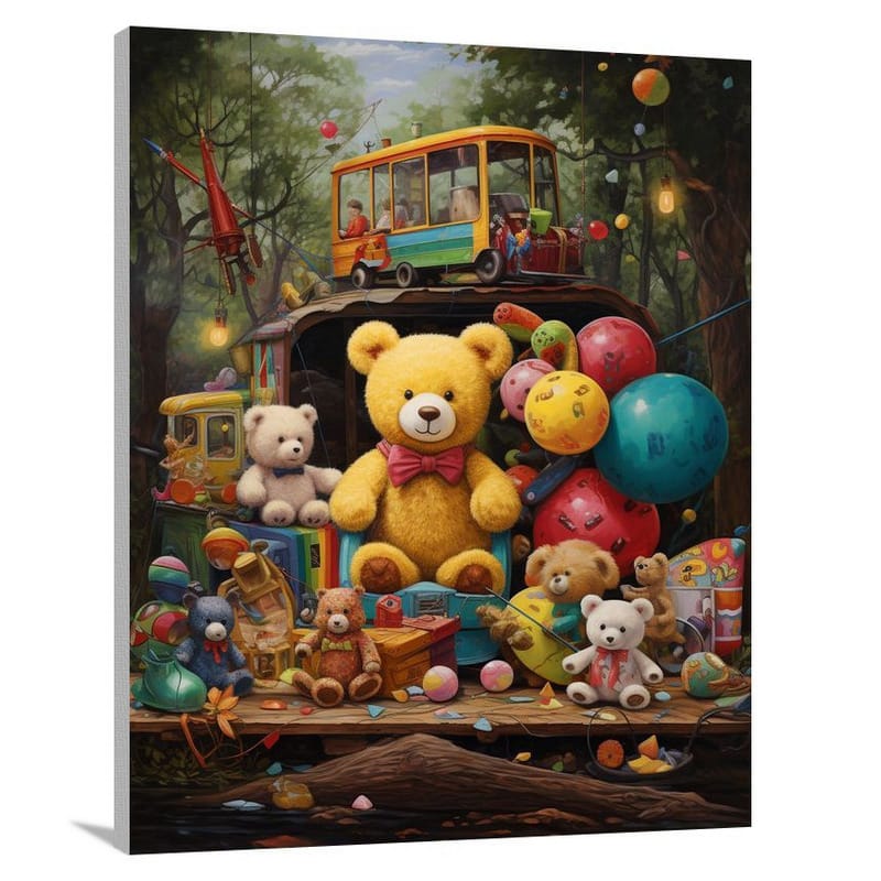 Teddy Bear's Toyland - Canvas Print