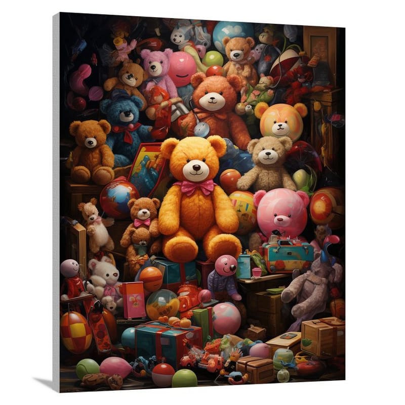 Teddy Bear's Toyland - Contemporary Art - Canvas Print