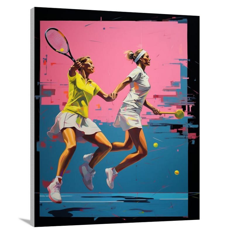 Tennis Clash - Canvas Print