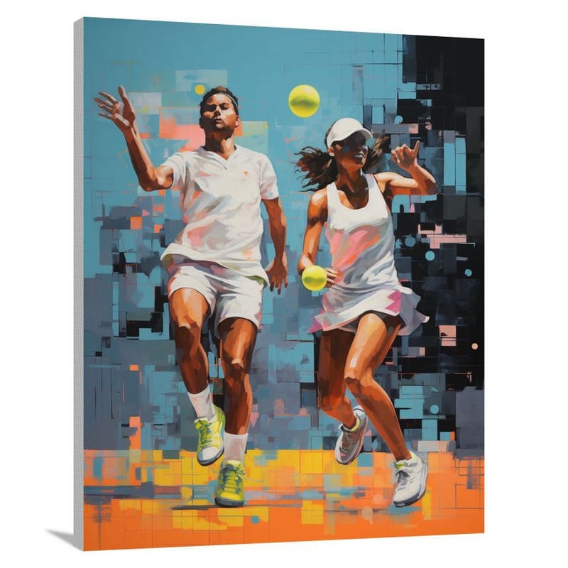 Tennis Clash - Pop Art - Canvas Print