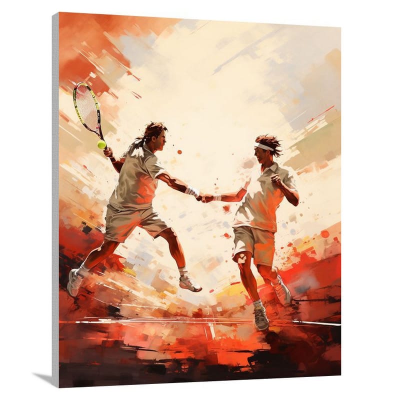 Tennis Rivalry - Canvas Print