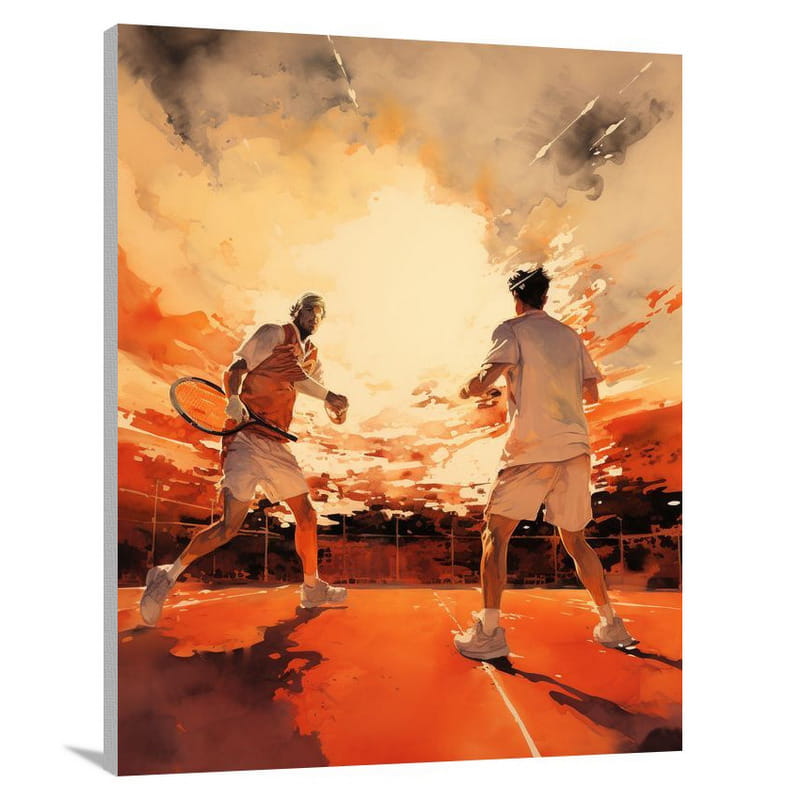 Tennis Rivals - Canvas Print