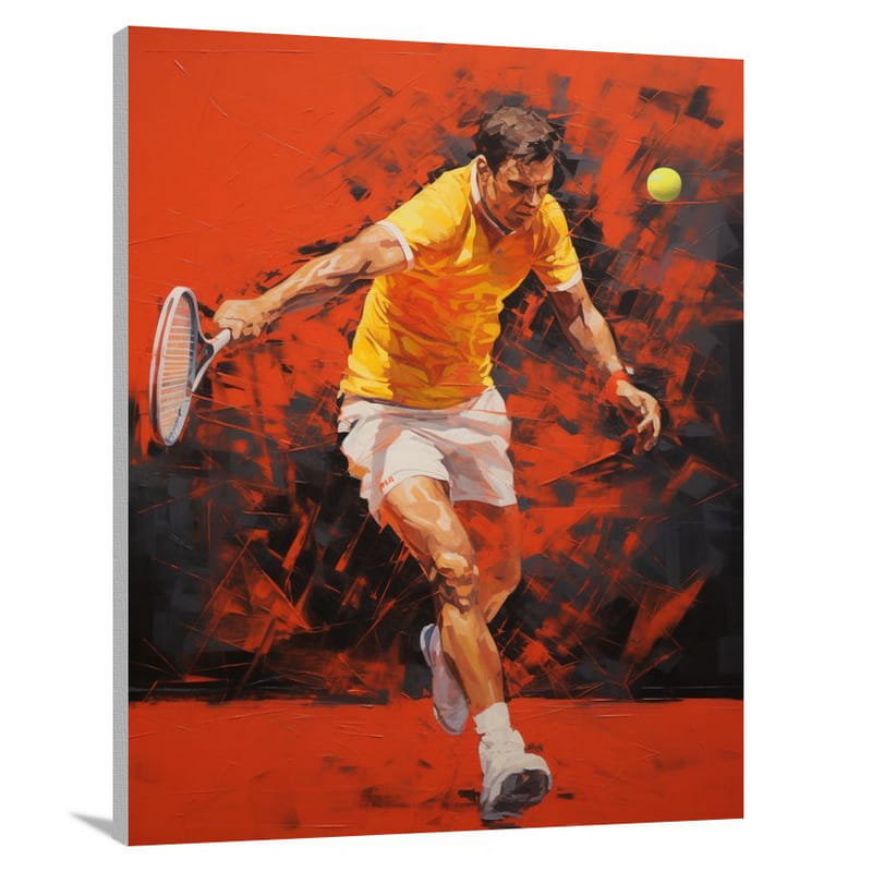 Tennis: The Graceful Battle - Canvas Print