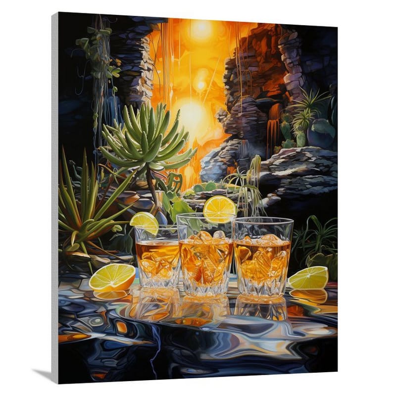 Tequila Cascade - Contemporary Art - Canvas Print