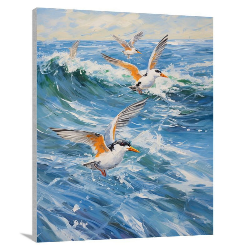 Tern's Dance - Canvas Print