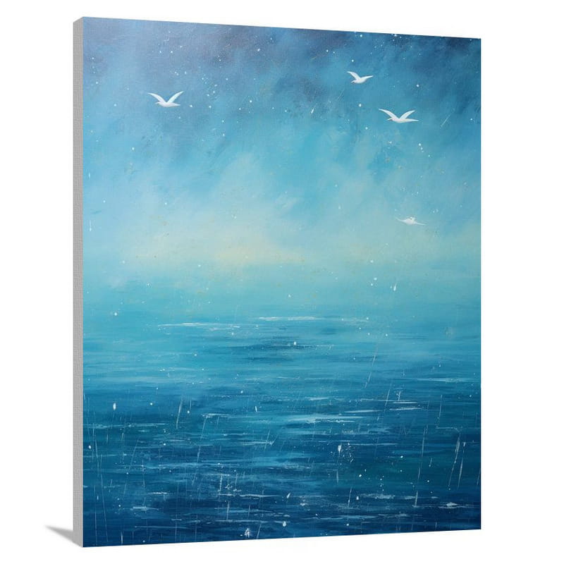 Tern's Flight - Minimalist - Canvas Print
