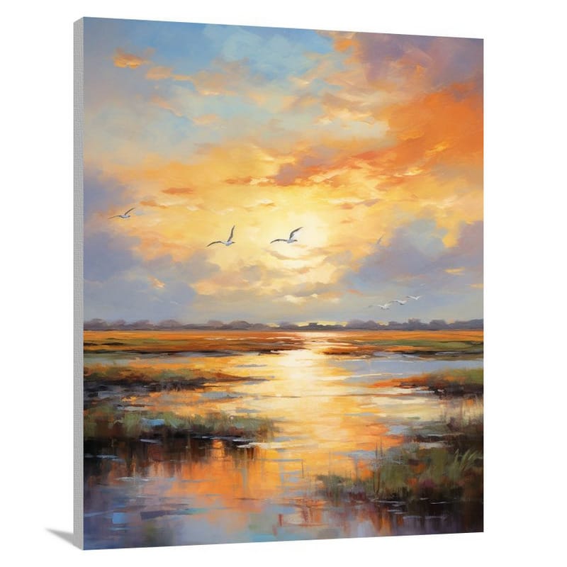 Tern's Serene Flight - Canvas Print