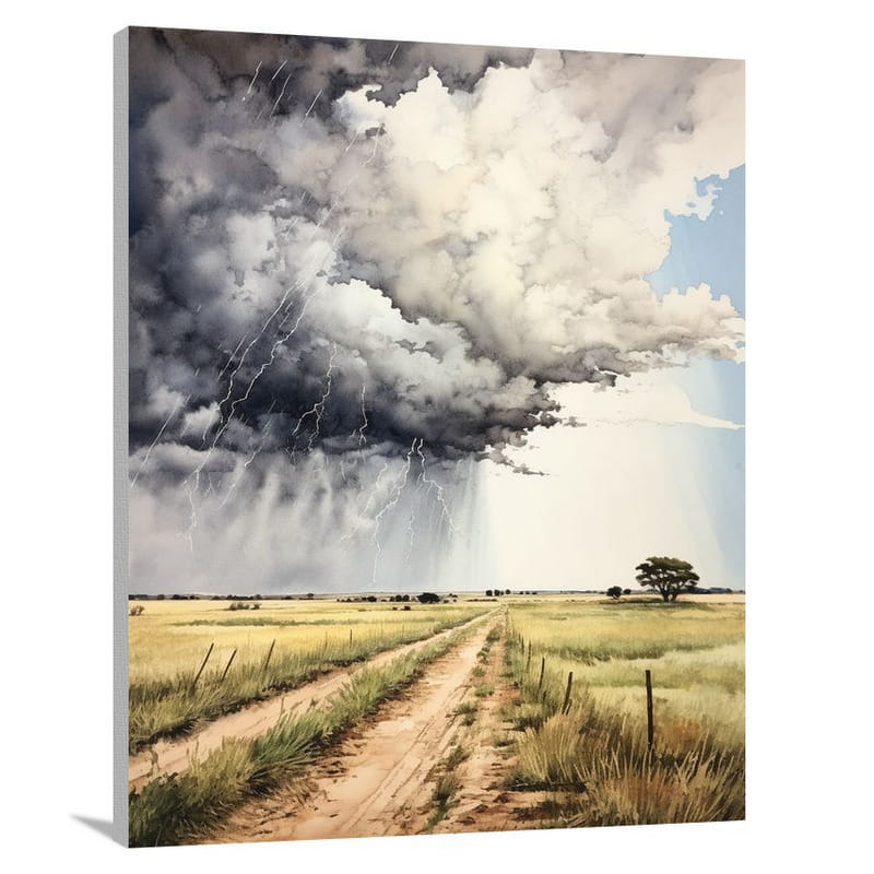 Texas Thunderstorm - Canvas Print