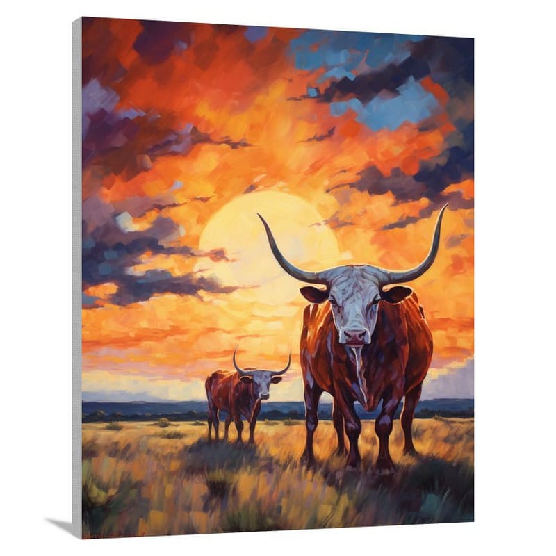 Texas Twilight - Impressionist - Canvas Print
