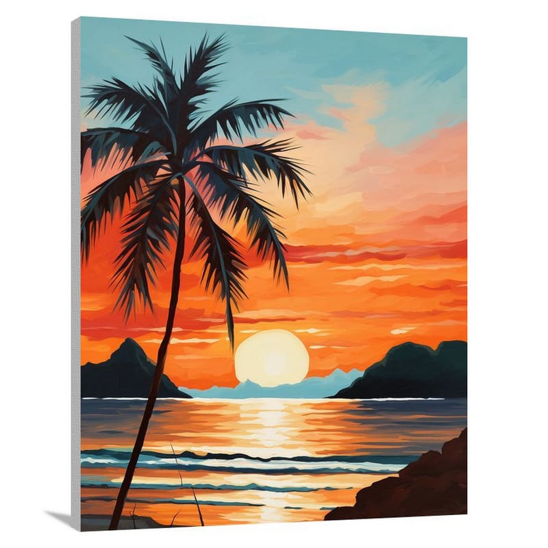 Thailand's Fiery Serenity - Canvas Print