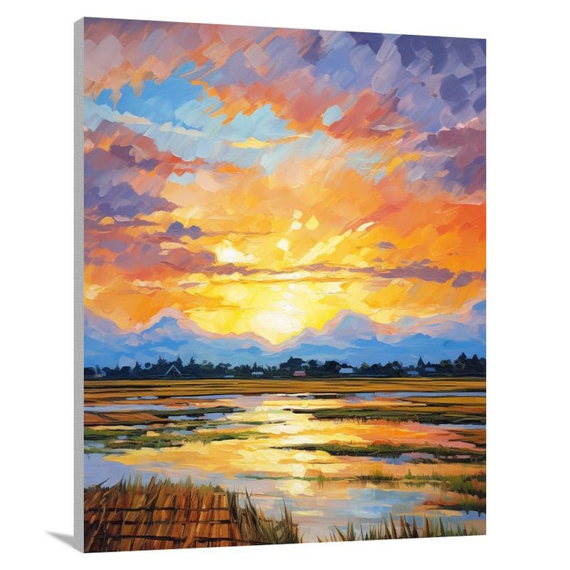Thailand's Golden Sunset - Canvas Print