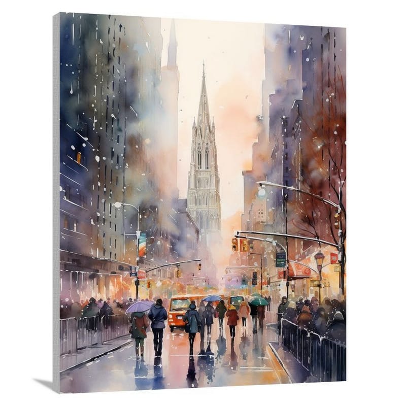 Thanksgiving Day in the City - Canvas Print