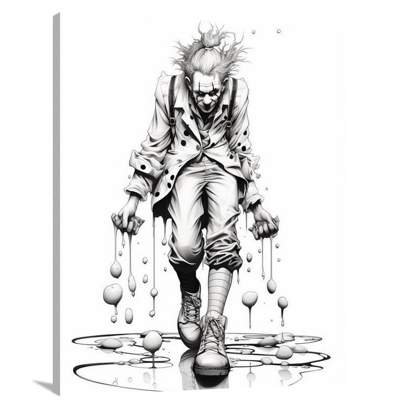 The Bittersweet Path of a Clown - Canvas Print