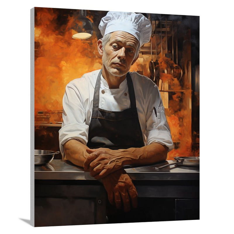 The Chef's Gaze - Canvas Print