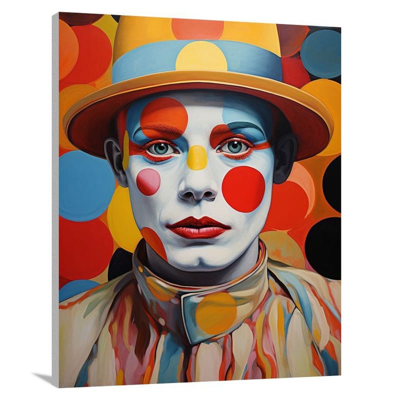 The Clown's Mask - Pop Art - Canvas Print