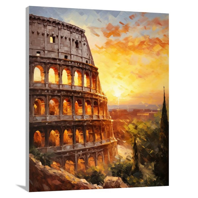 The Colosseum's Splendor - Canvas Print