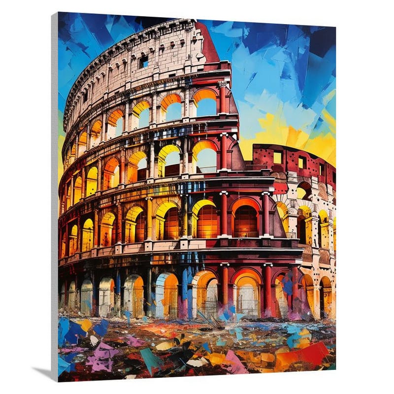 The Colosseum: Timeless Echoes - Canvas Print
