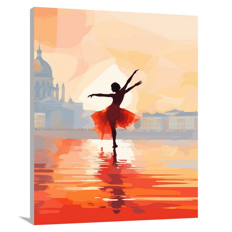 The Dance of Cultures - Minimalist - Canvas Print