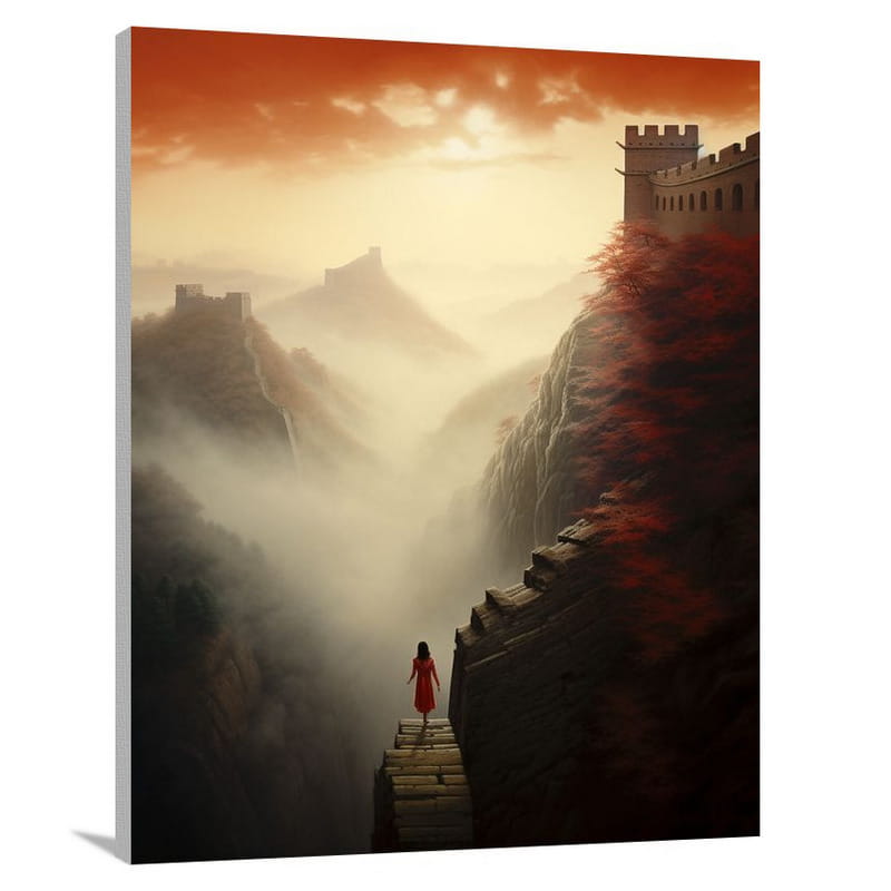 The Great Wall's Enigma - Canvas Print