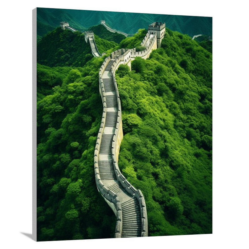 The Great Wall's Majesty - Canvas Print