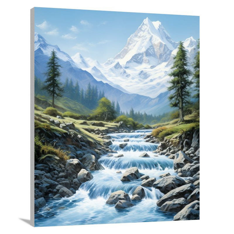 The Himalaya: Serene Valley - Canvas Print