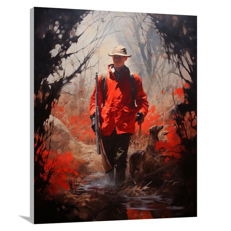 The Hunting Artist - Canvas Print