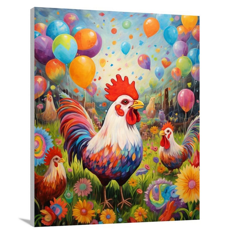 The Joyful Farm Parade - Contemporary Art - Canvas Print