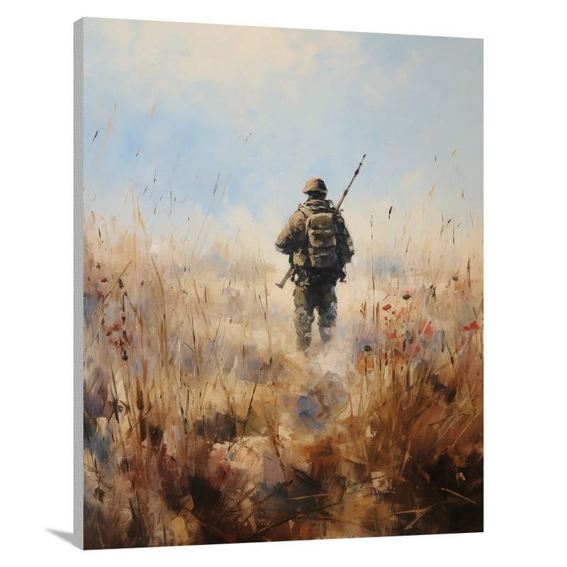 The Resolute Soldier - Canvas Print