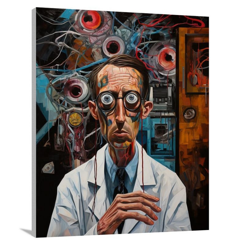 The Weary Doctor's Gaze - Canvas Print