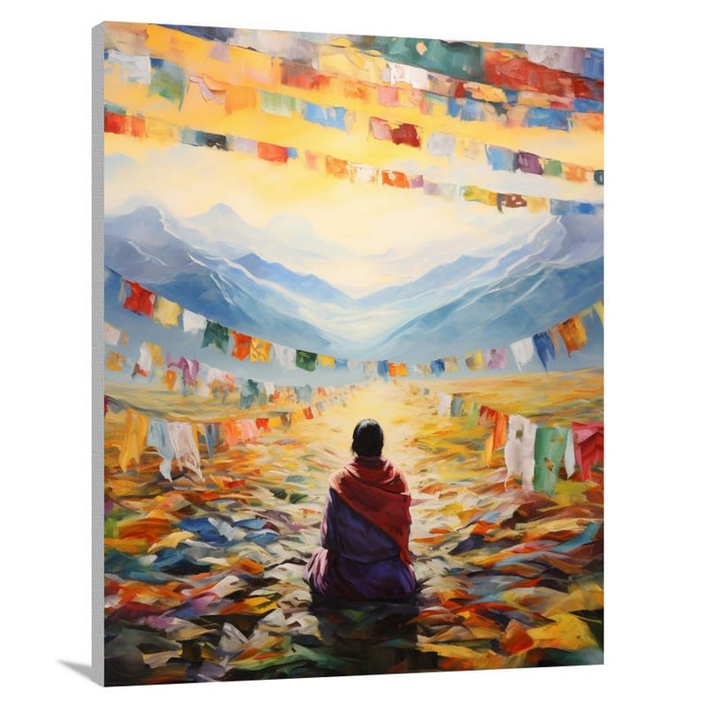 Tibetan Serenity - Contemporary Art - Canvas Print