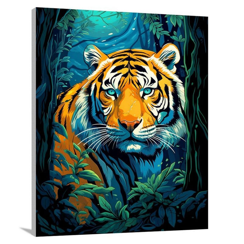 Tiger's Night - Canvas Print
