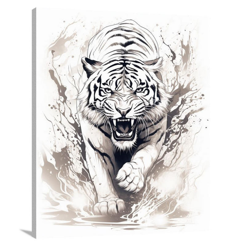 Tiger's Roar - Canvas Print