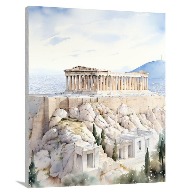 Timeless Elegance: Acropolis - Canvas Print