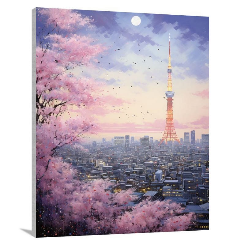 Tokyo Blossom Serenity - Canvas Print