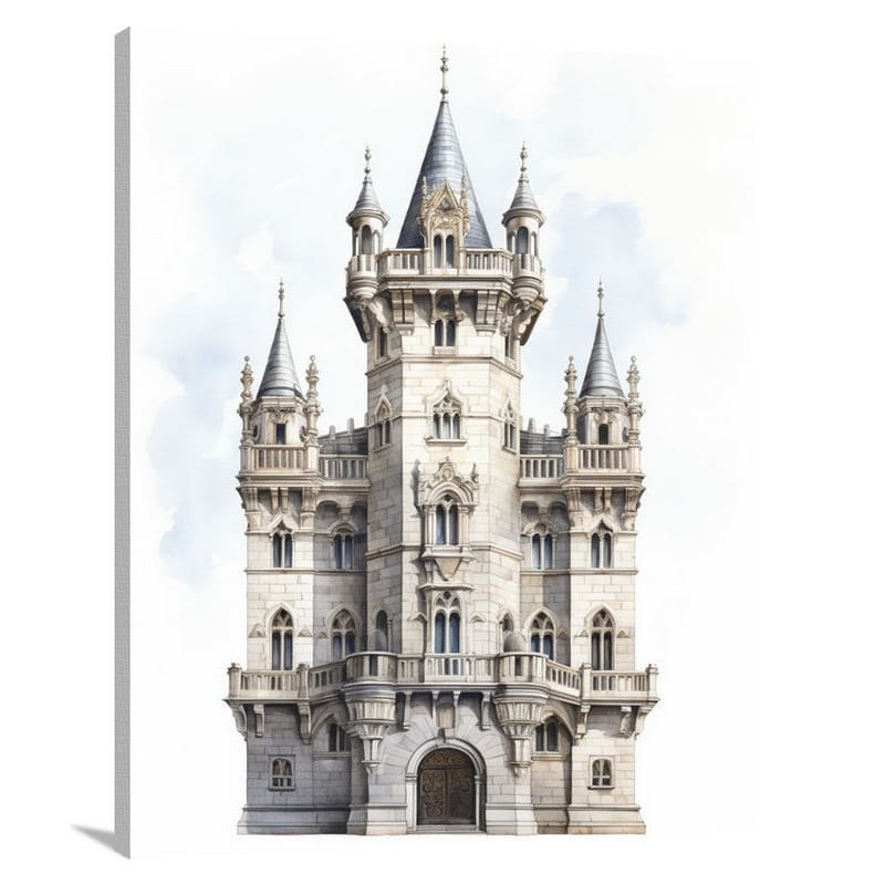 Tower of Eternity - Watercolor - Canvas Print