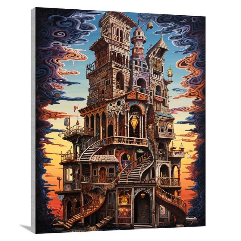 Tower of Whispers - Pop Art - Canvas Print