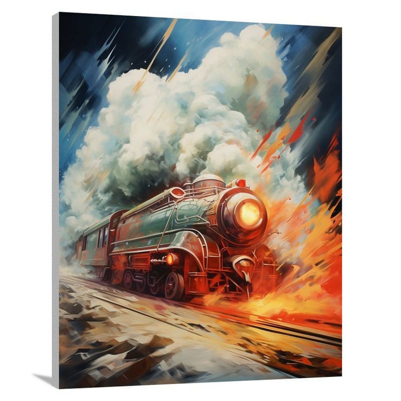 Train Inferno - Canvas Print