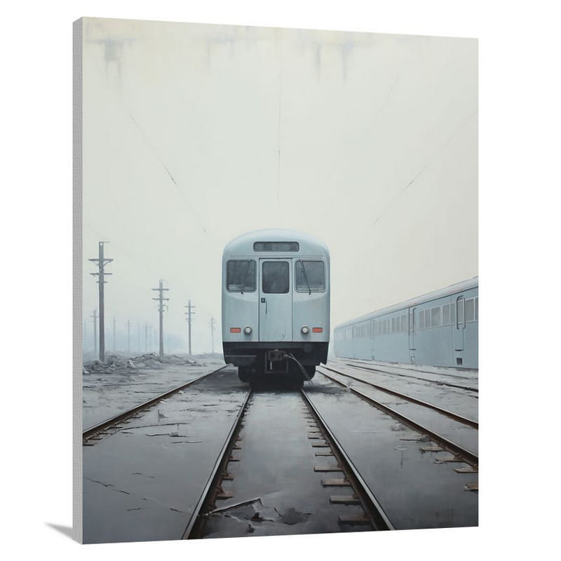Train Tracks: Minimalist Memories - Canvas Print