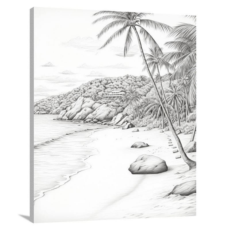 Tranquil Shores: British Virgin Islands - Canvas Print
