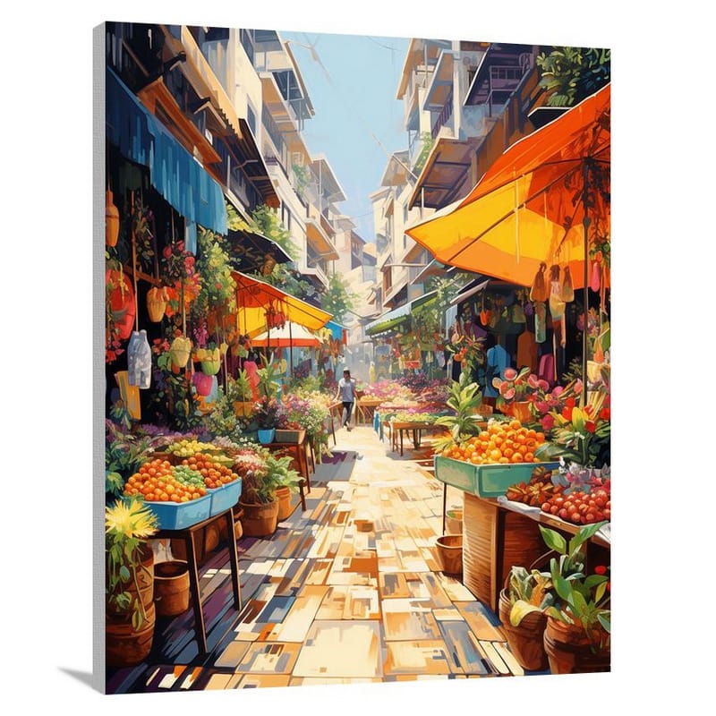 Traveler's Market - Canvas Print