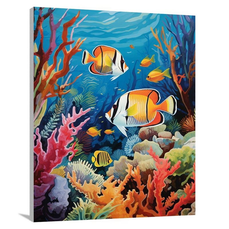 Trinidad & Tobago's Aquatic Symphony - Pop Art - Canvas Print