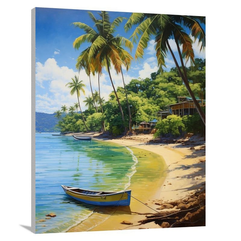 Trinidad & Tobago: Serene Shores - Contemporary Art - Canvas Print