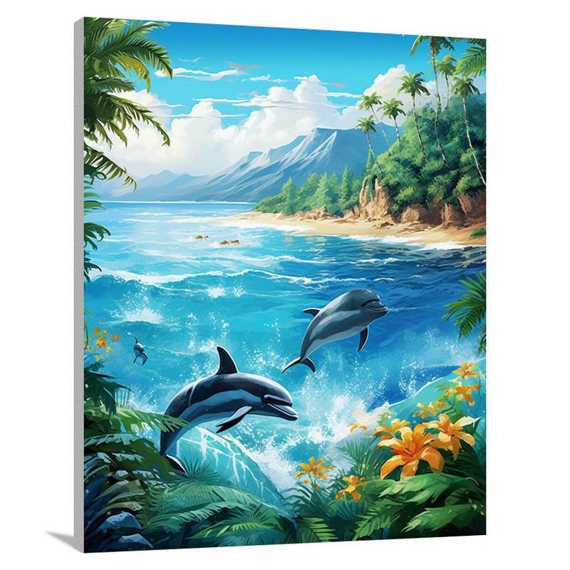 Tropical Beach Delight - Canvas Print