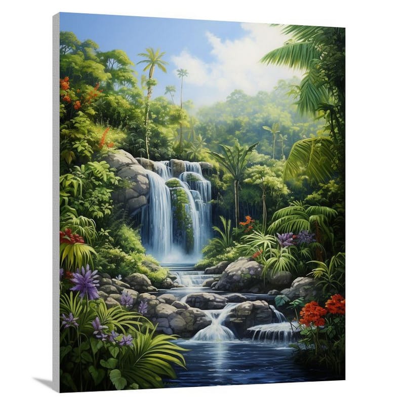 Tropical Beach Oasis - Canvas Print