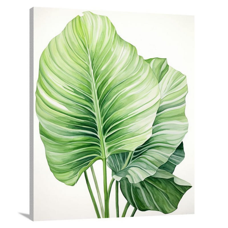 Tropical Leaf - Watercolor - Canvas Print