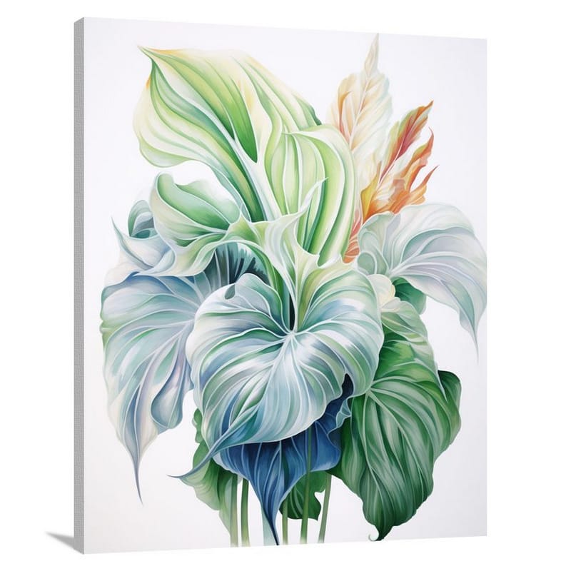Tropical Leaf - Watercolor - Watercolor - Canvas Print
