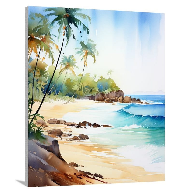 Tropical Paradise - Watercolor - Canvas Print